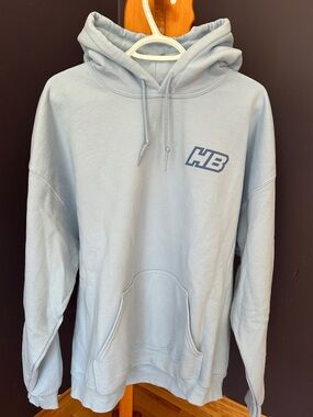 Light Blue Men's Hoodie Sweatshirt